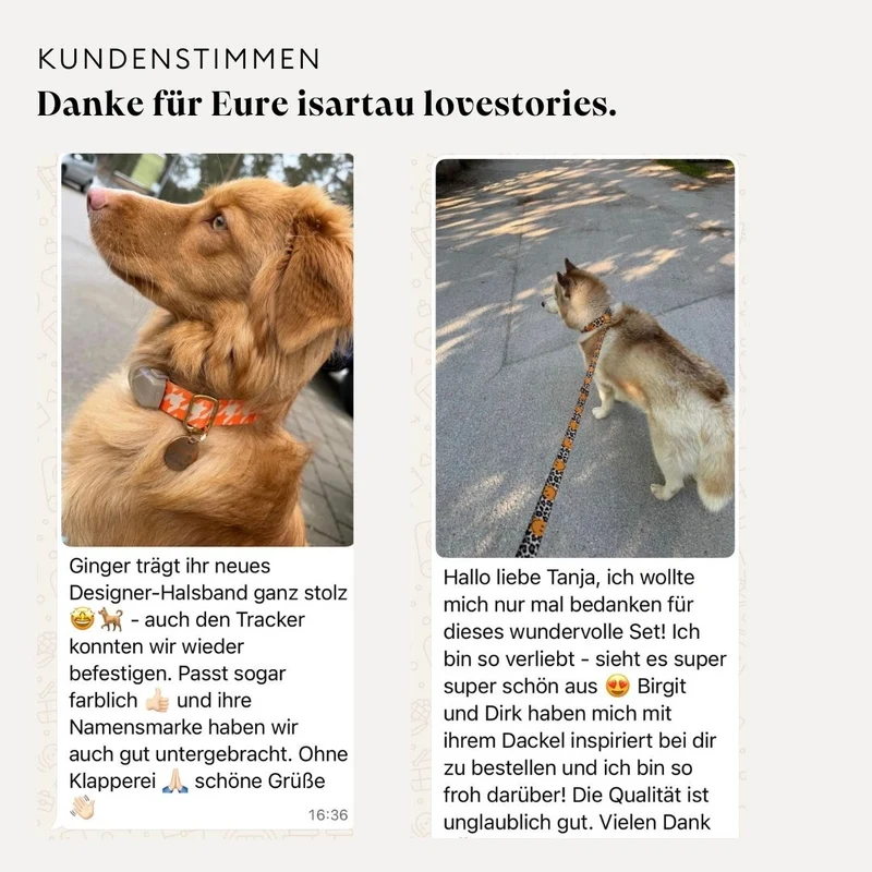 Designerhalsband HERZKLOPFEN
