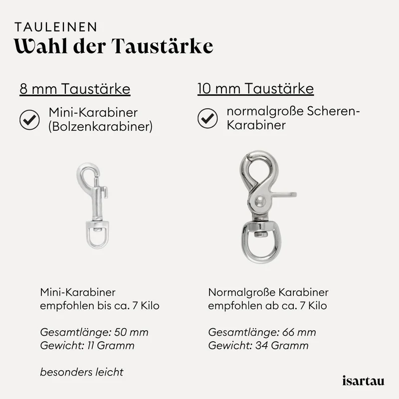 Tauleine Black Mamba DUNKELBRAUN, 250 cm (Umhängeleine)