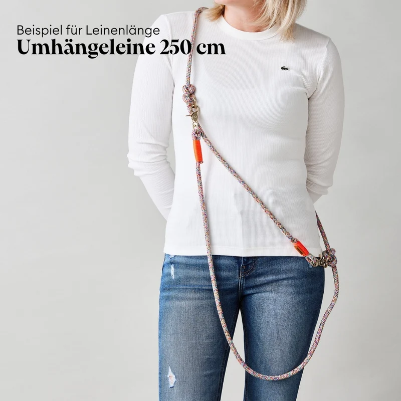 Tauleine Black Mamba DUNKELBRAUN, 250 cm (Umhängeleine)