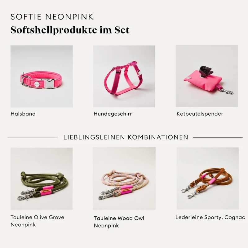 Halsband Softie NEONPINK