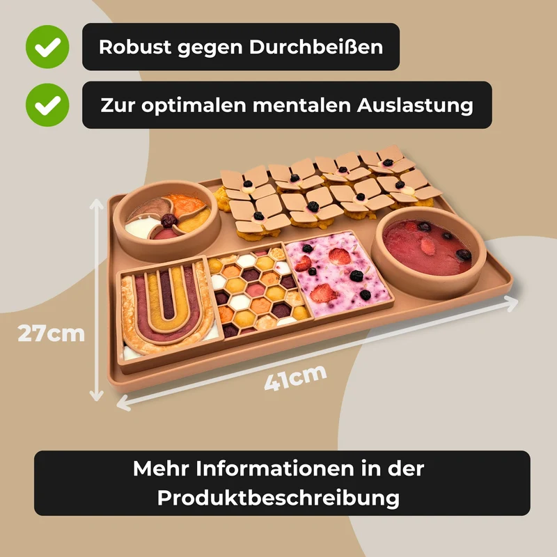 Schleckmatte Hunde-Beschäftigung | Premium Hazelnut | 6-Zonen