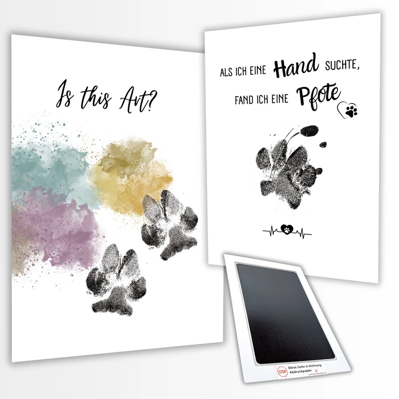 Pfotenabdruck DIN-A4 | im Posterformat