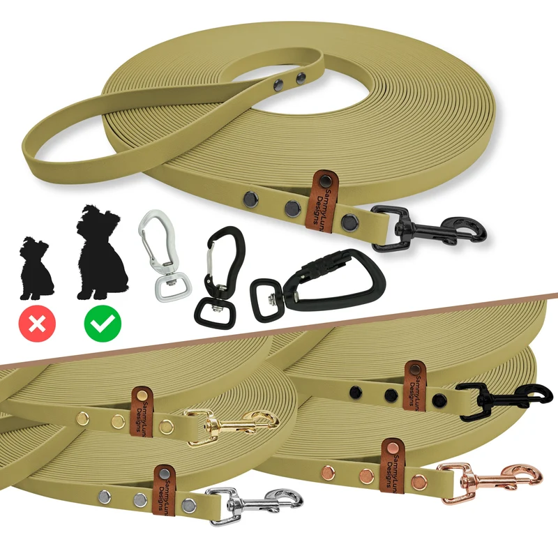 Standard Schleppleine | Khaki | optional mit fester Handschlaufe