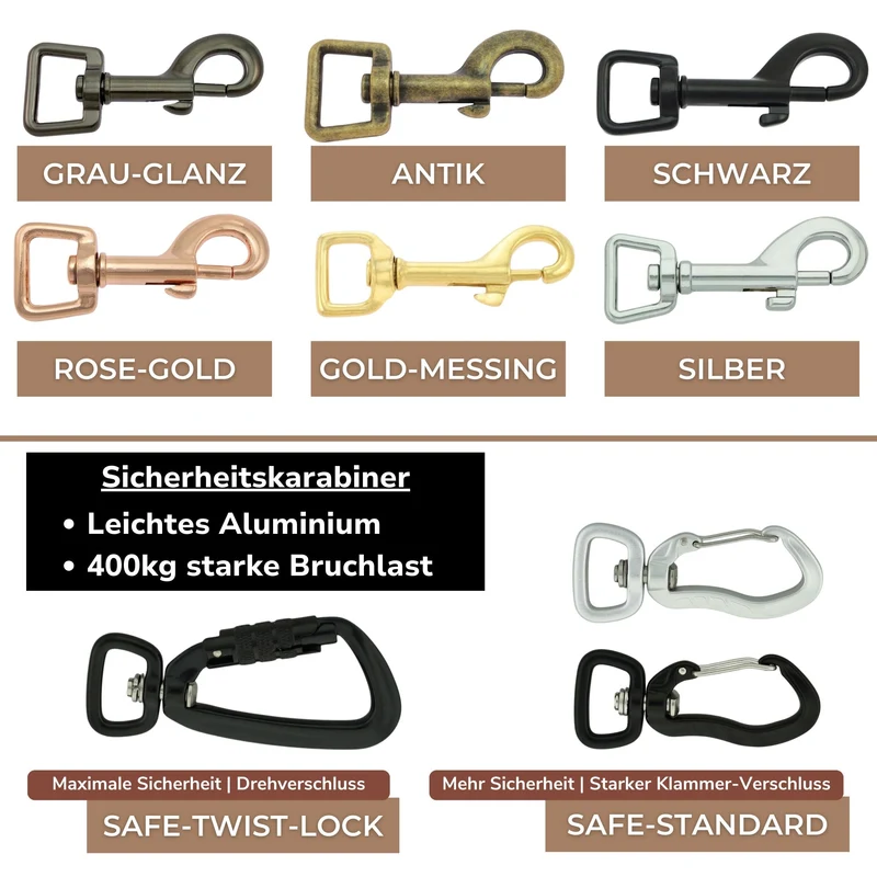 Standard Schleppleine | Khaki | optional mit fester Handschlaufe