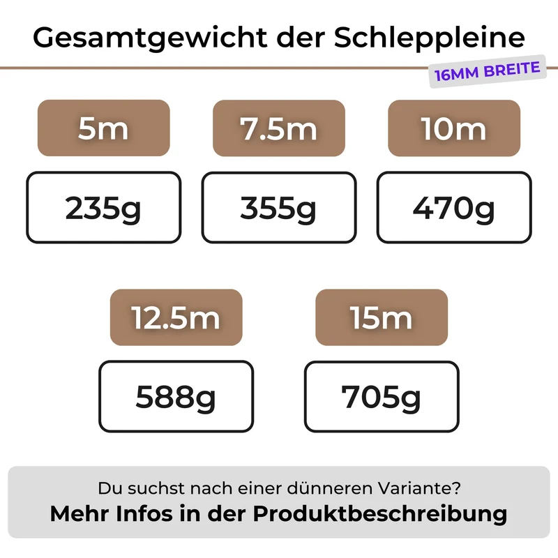 Standard Schleppleine | Khaki | optional mit fester Handschlaufe