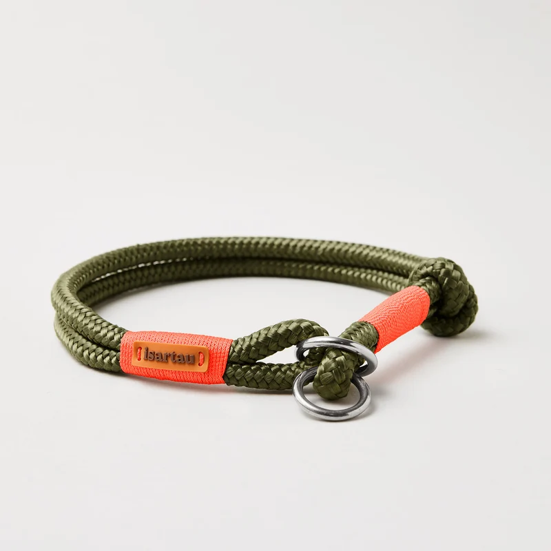 Zugstopp-Halsband Olive Grove NEONORANGE