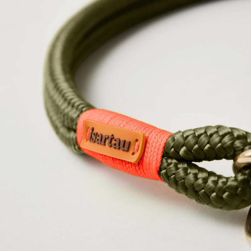 Zugstopp-Halsband Olive Grove NEONORANGE