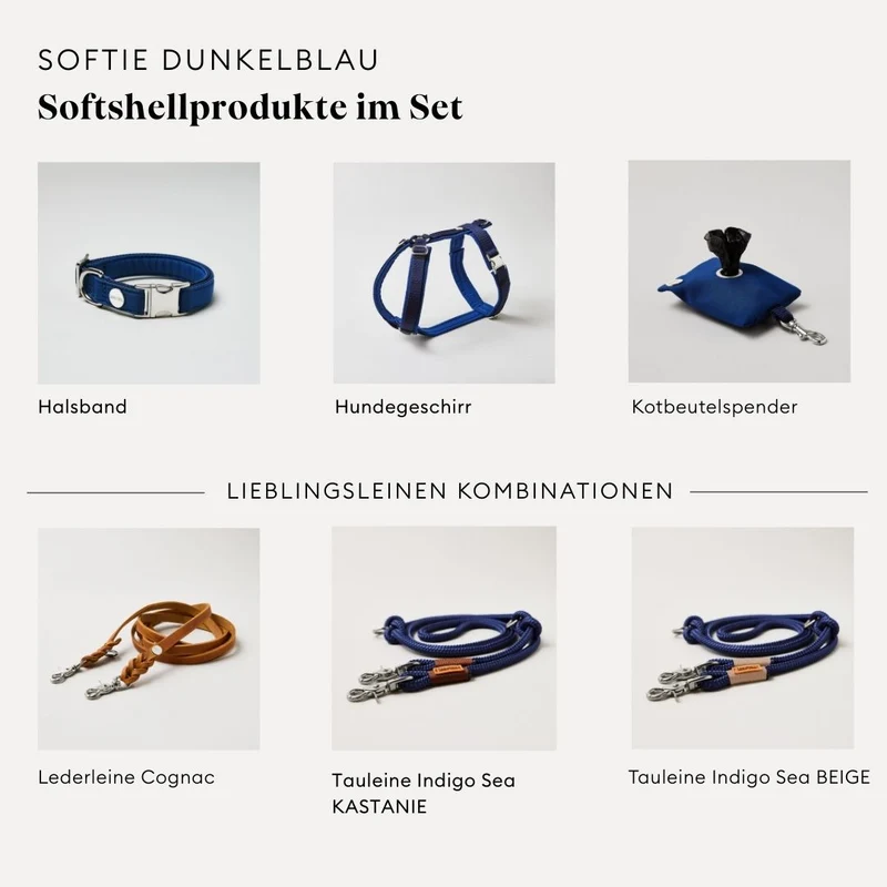 Hundegeschirr Softie DUNKELBLAU