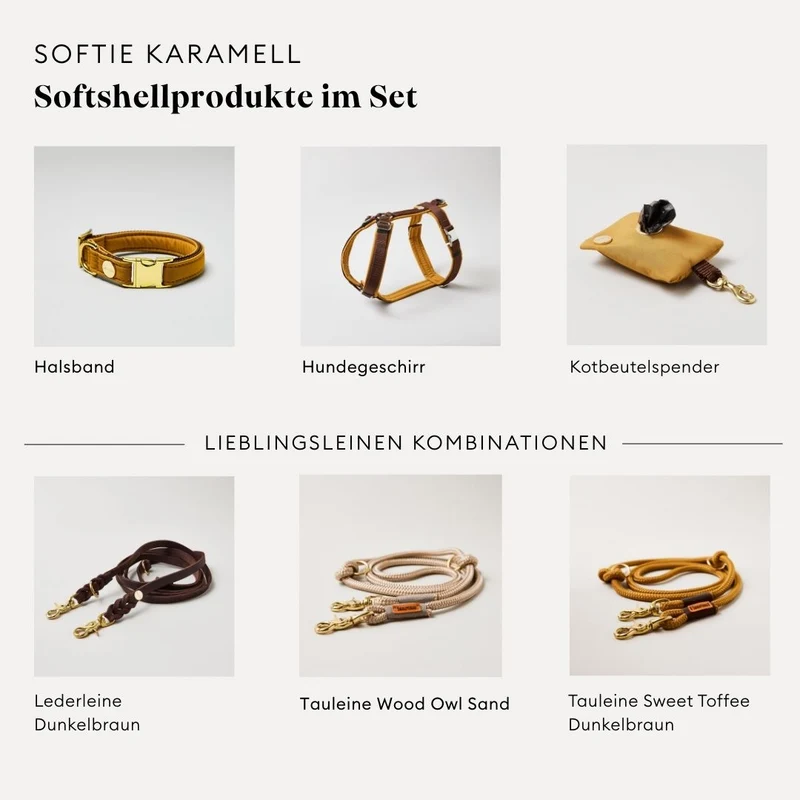 Halsband Softie KARAMELL