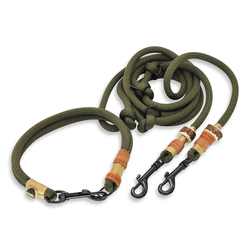 Set: Hundeleine Tau & Halsband mit Karabiner – 10mm | Konfigurator