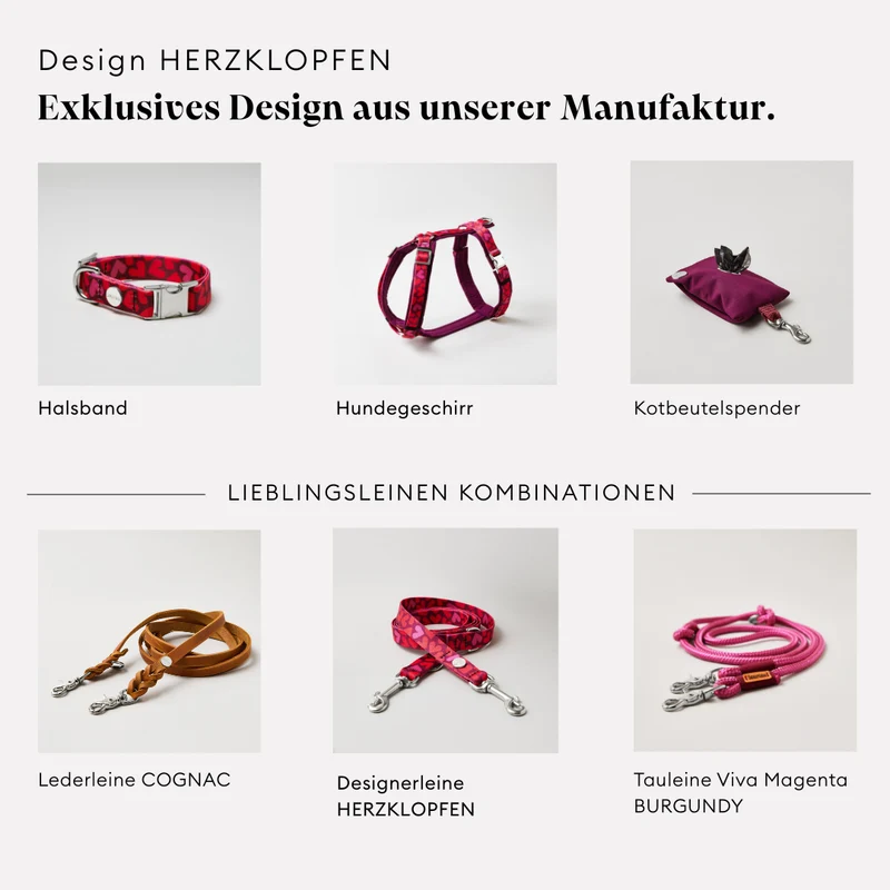 Designerhalsband HERZKLOPFEN
