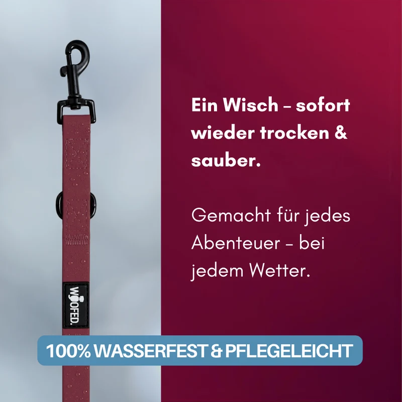 Führleine WOOFLEX® Classic verstellbar Burgundy