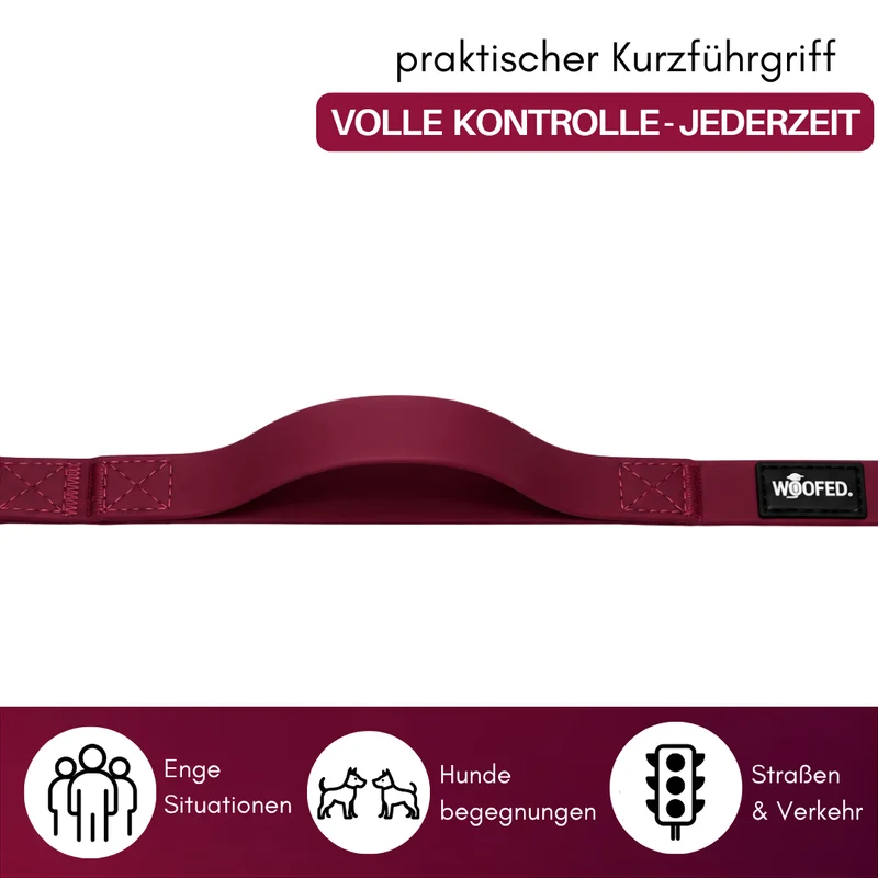 Führleine WOOFLEX® Classic verstellbar Burgundy