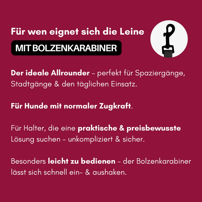 Führleine WOOFLEX® Classic verstellbar Burgundy