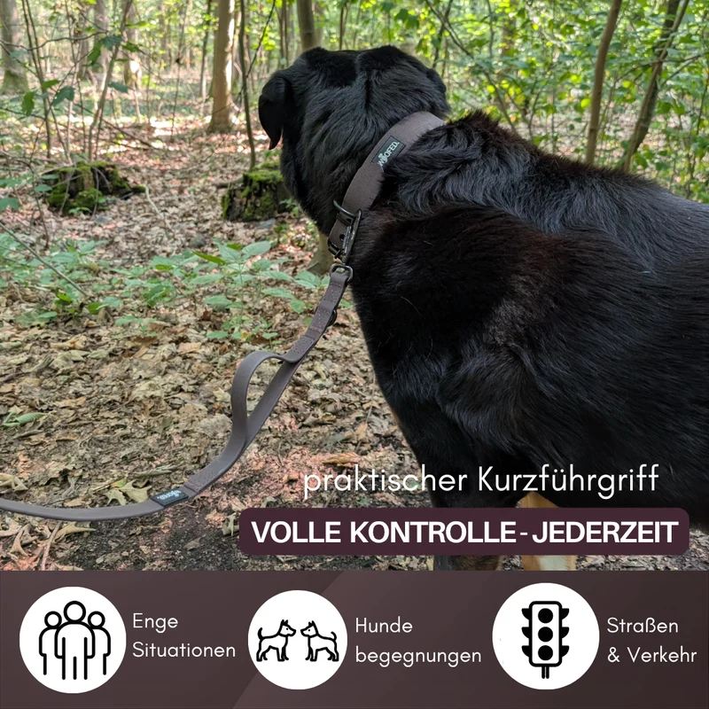 Führleine WOOFLEX® Pro verstellbar Espresso