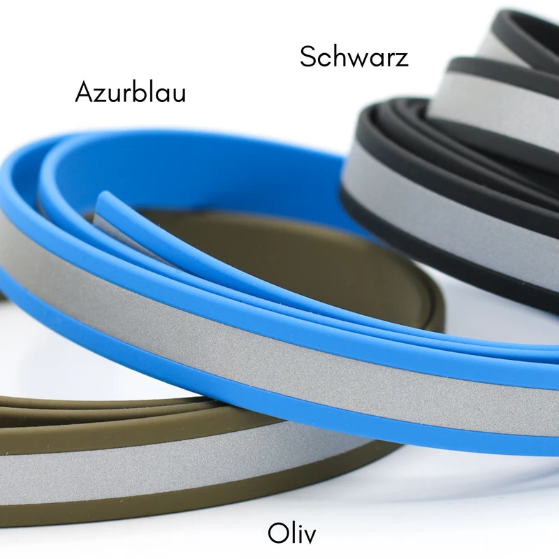 BioThane® Hundeleine reflektierend | dreifach verstellbar