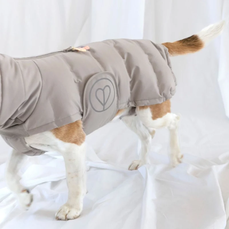 Hundewintermantel Nolia Long Taupe