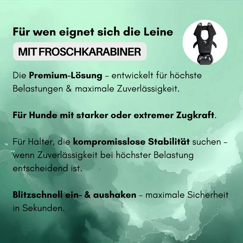 Führleine WOOFLEX® Tactical verstellbar Jade Green