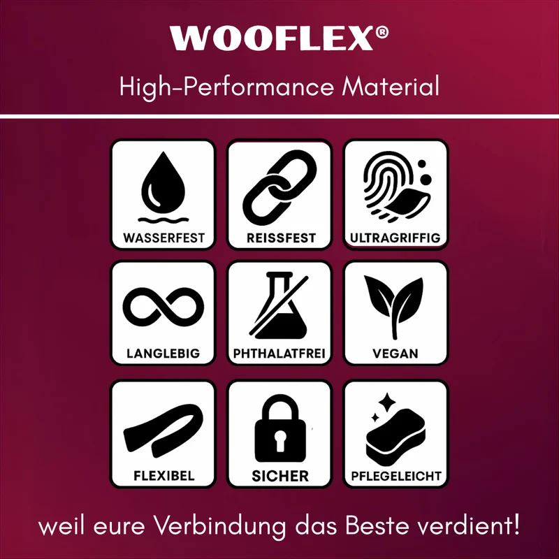 multifunktionale Schleppleine WOOFLEX® Burgundy