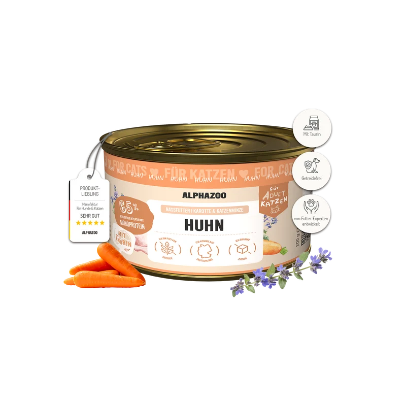 Monoprotein Huhn Nassfutter für Katze