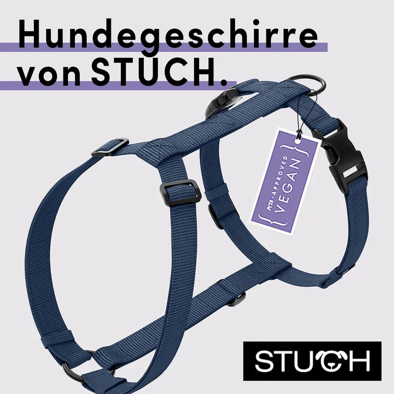 Hundegeschirr Vegan PureControl Dunkelblau