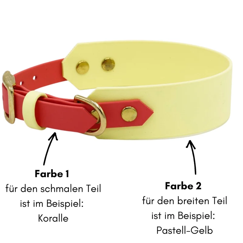 BioThane® Halsband zweifarbig | Modell "Blended"