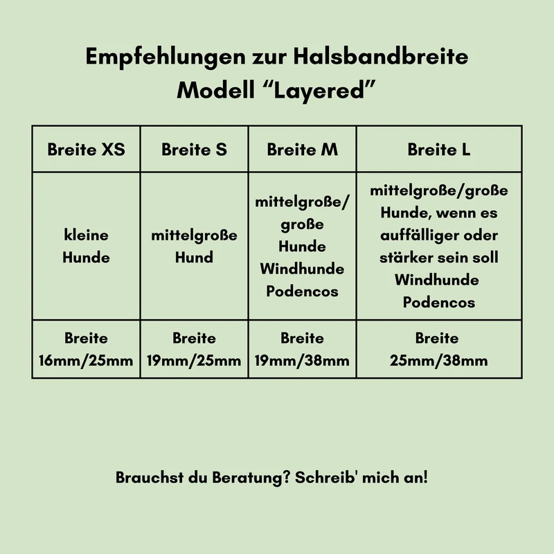 BioThane® Halsband zweifarbig | Modell "Layered"
