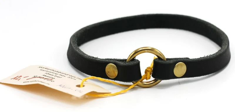 Fettleder Markenband | Breite 12mm | KU max. 37cm