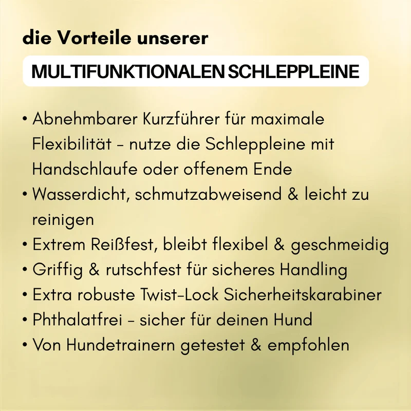 multifunktionale Schleppleine WOOFLEX® Lemon Grass