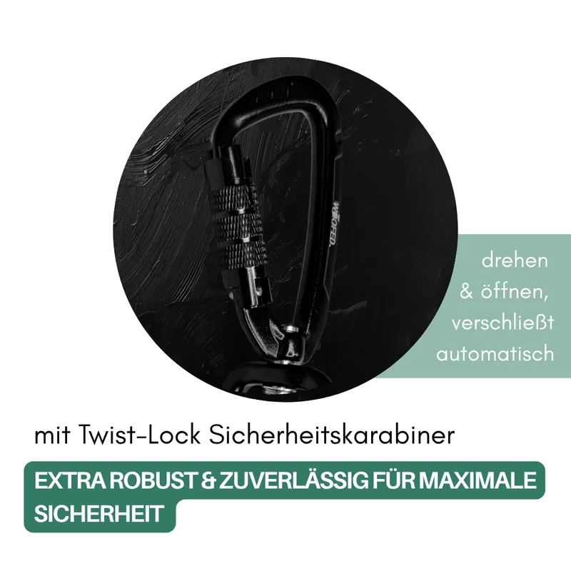 multifunktionale Schleppleine WOOFLEX® Jade Green