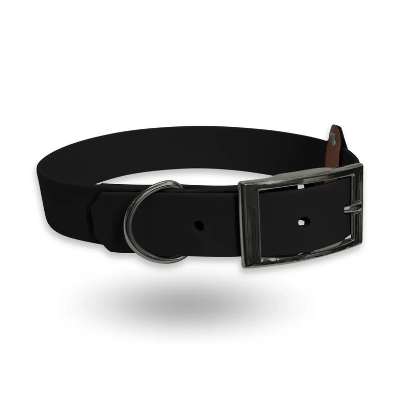 BioThane-Halsband | Schwarz-Grau
