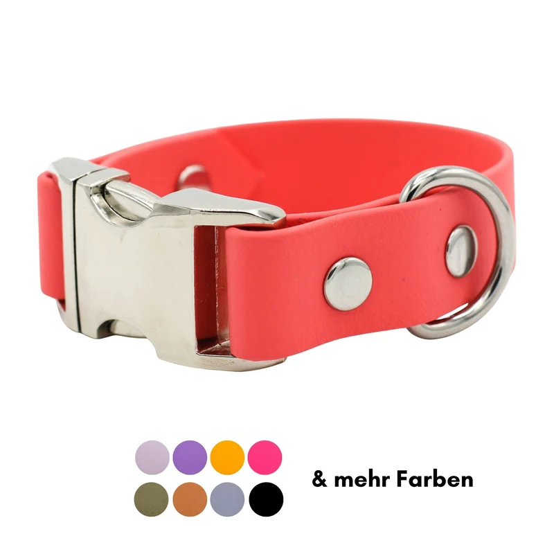BioThane® Hundehalsband mit Alu-Maxx® Klickverschluss | Modell "Basic" | 19/25mm breit