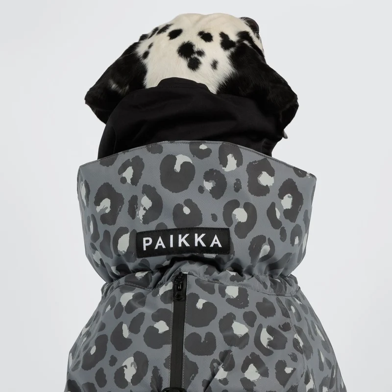 Vollreflektierender Hundewintermantel Seawool Grey Leo