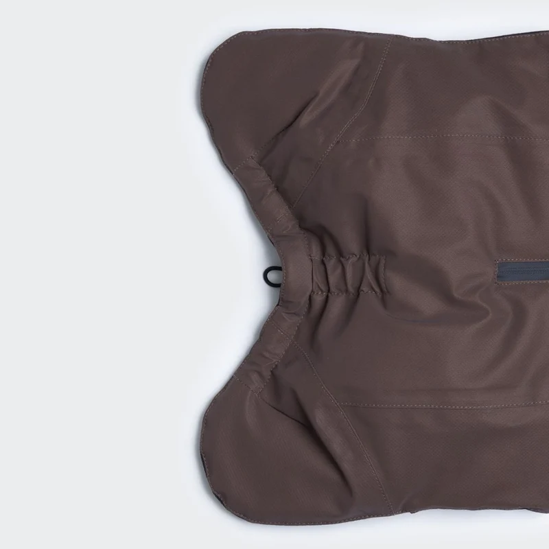 Vollreflektierender Hundewintermantel Seawool Chocolate