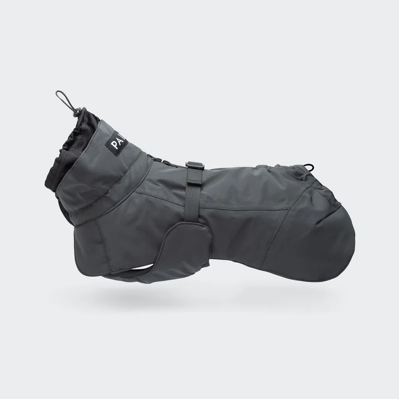 Vollreflektierender Hundewintermantel Seawool Dark