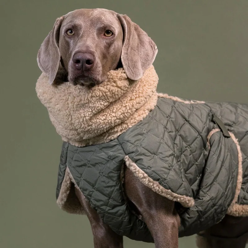 Hundemantel Sherpa Olive