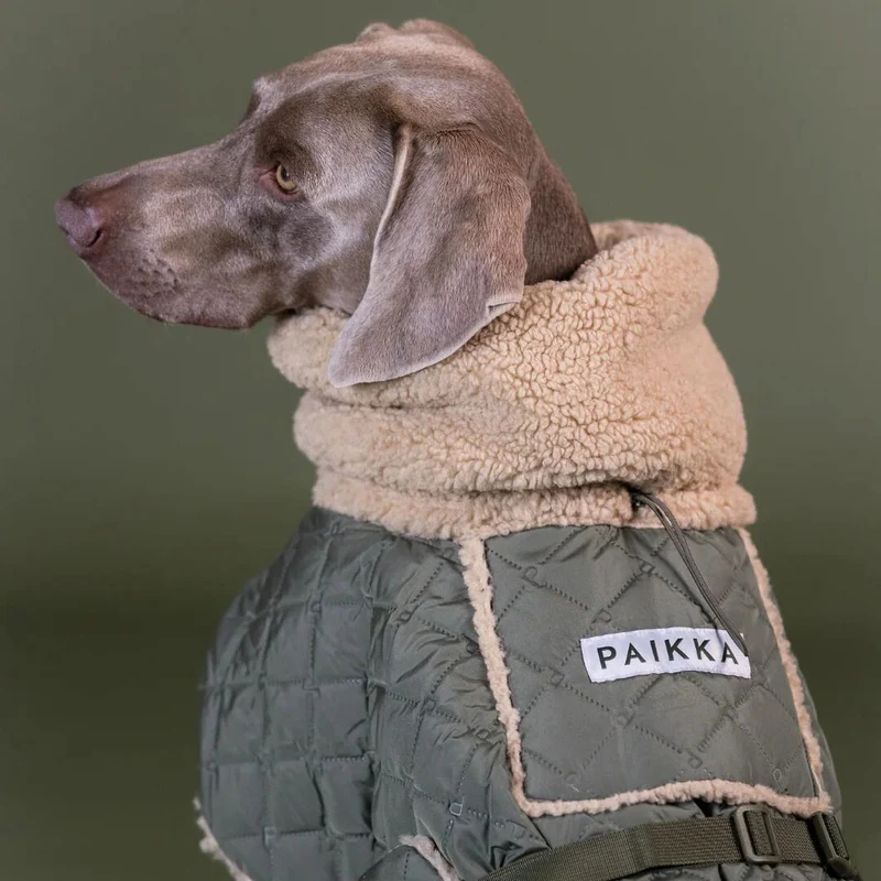 Hundemantel Sherpa Olive