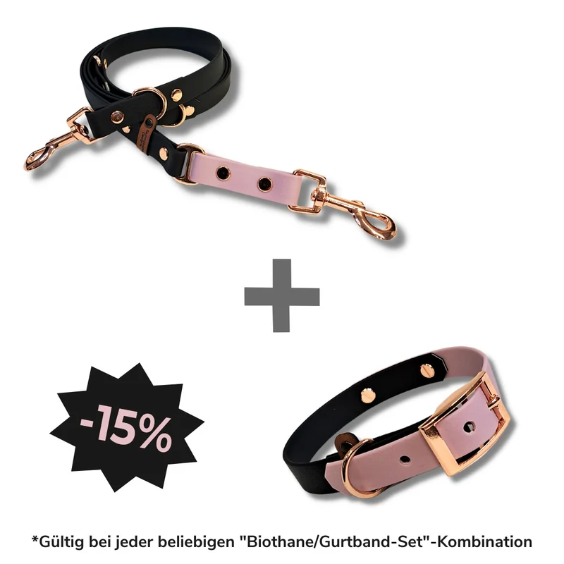 Halsband *Schwarz x Lavendel Rosa*