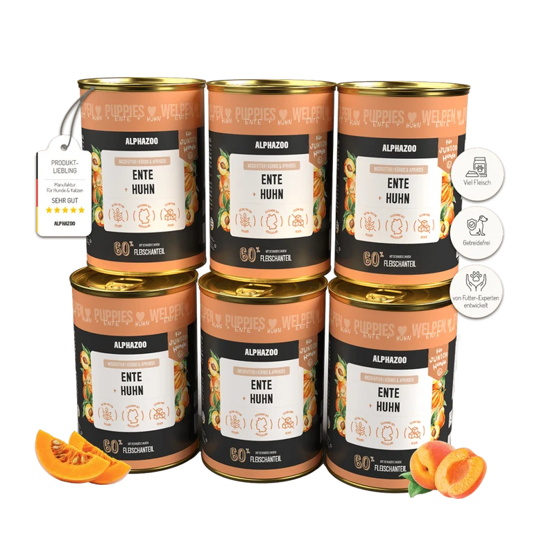 Ente + Huhn Nassfutter für Welpen