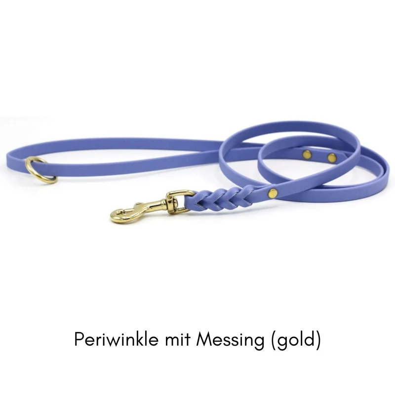 BioThane® Hundeleine für kleine Hunde | nicht verstellbar | geflochten | City-Leine