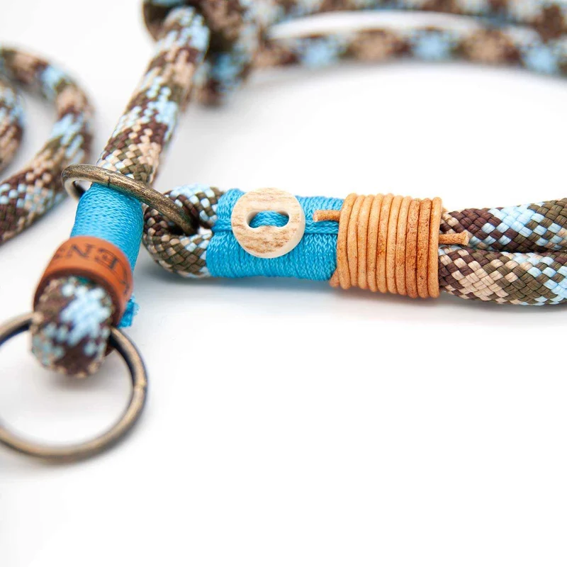 Tau-Hundehalsband mit Zugstopp – doppelt - 10mm | Konfigurator