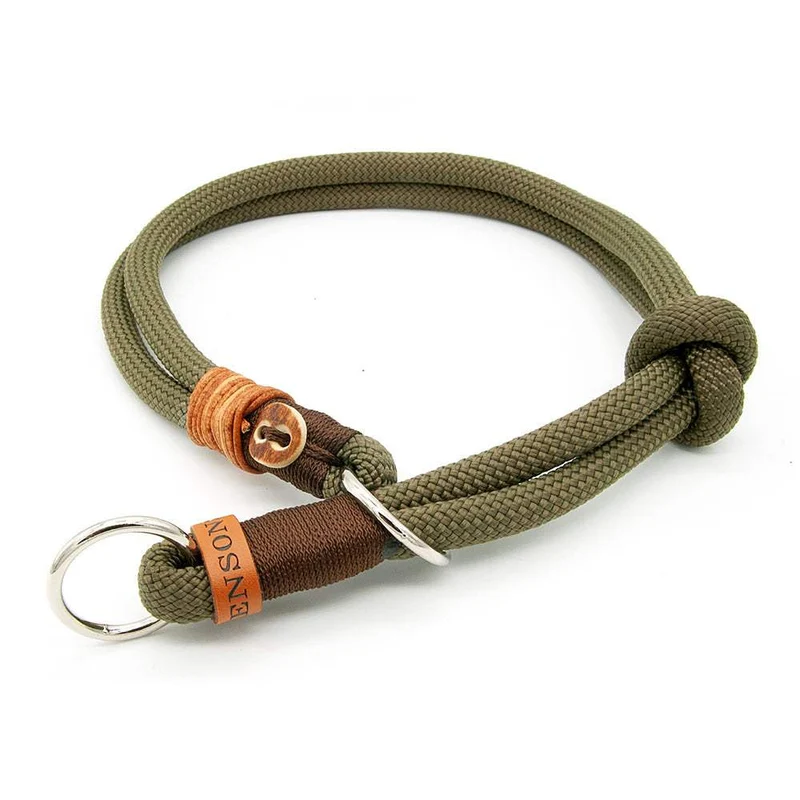 Tau-Hundehalsband mit Zugstopp – doppelt - 10mm | Konfigurator