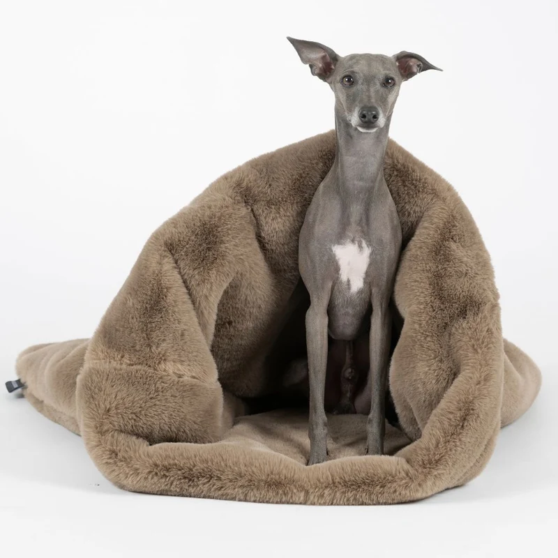 Kuschelschlafsack Fluffy Taupe