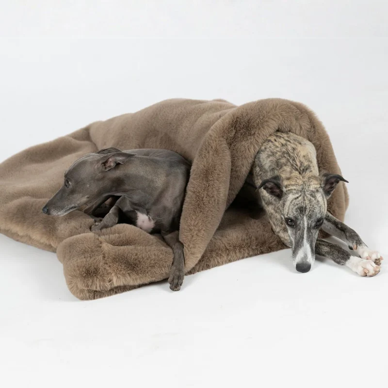 Kuschelschlafsack Fluffy Taupe