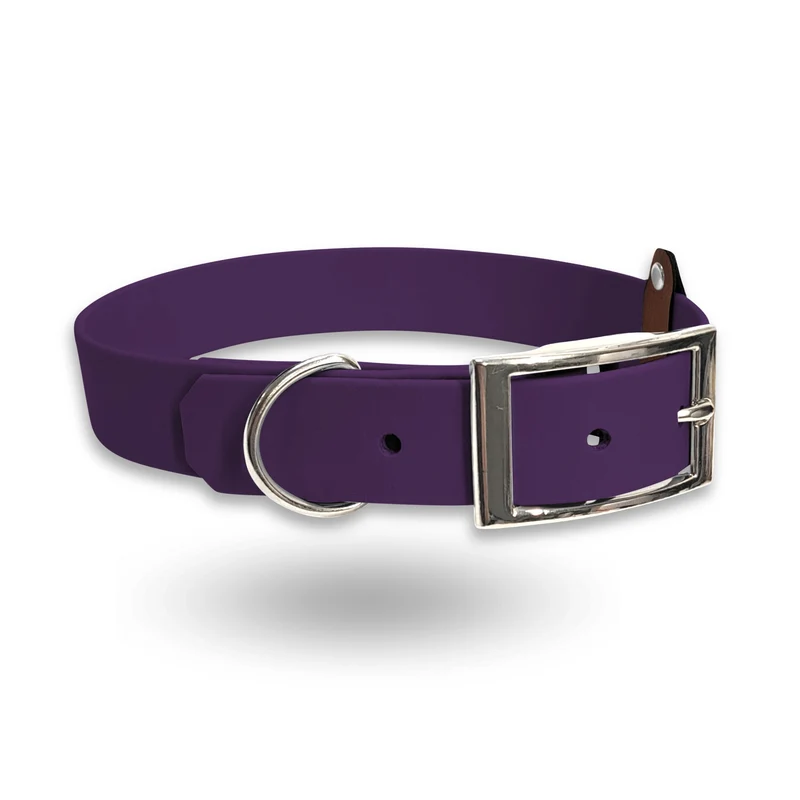 BioThane-Halsband | Dunkel-Lila