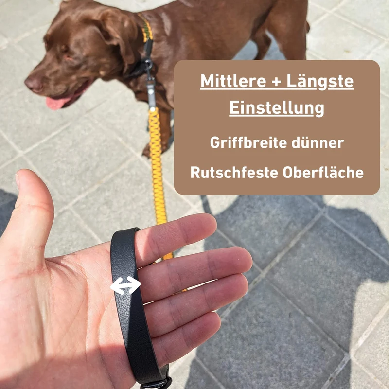 Leine mit Paracord | Apricot-Olive