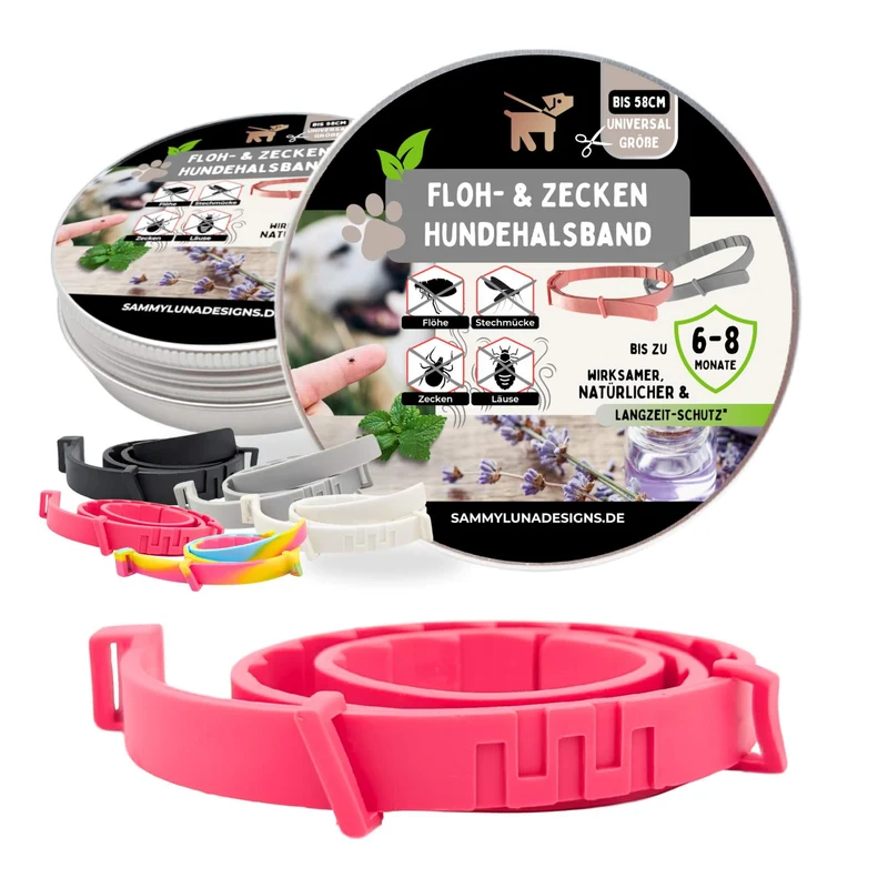 Zeckenhalsband Hund | natürliche Inhaltsstoffe | Magenta