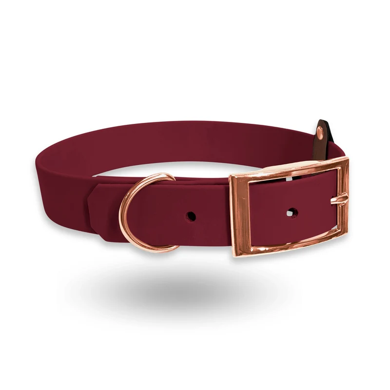 BioThane-Halsband | Weinrot