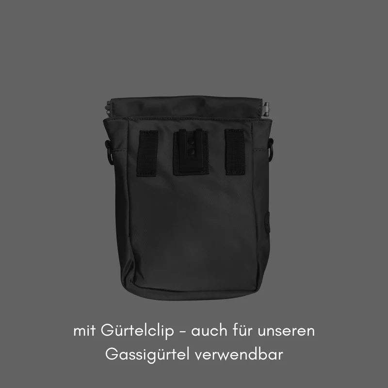 Umhängetasche für Hundehalter Deep Black