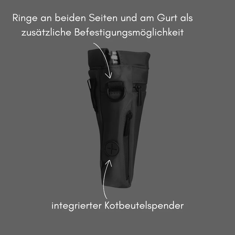 Umhängetasche für Hundehalter Deep Black